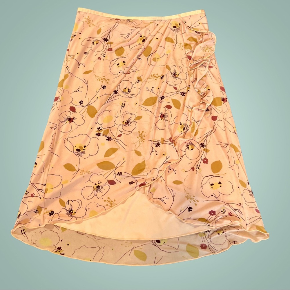 Y2K Express high-low skirt, size large.